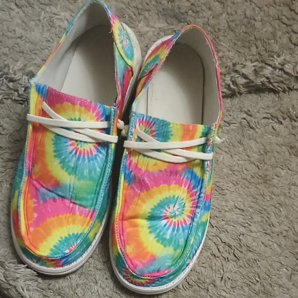 Colorful Tie-Dye Women's Shoes